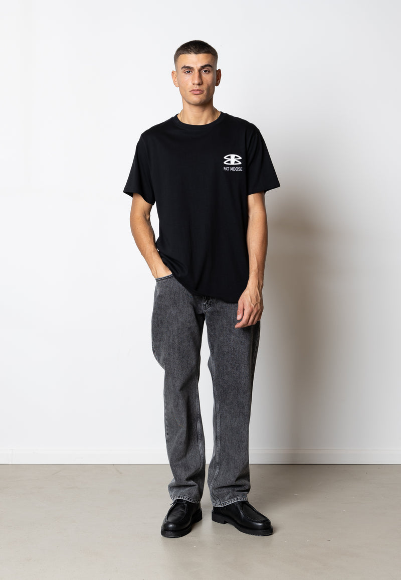 Fat Moose LUTZ ORGANIC COTTON T-SHIRT T-shirts S/S Black