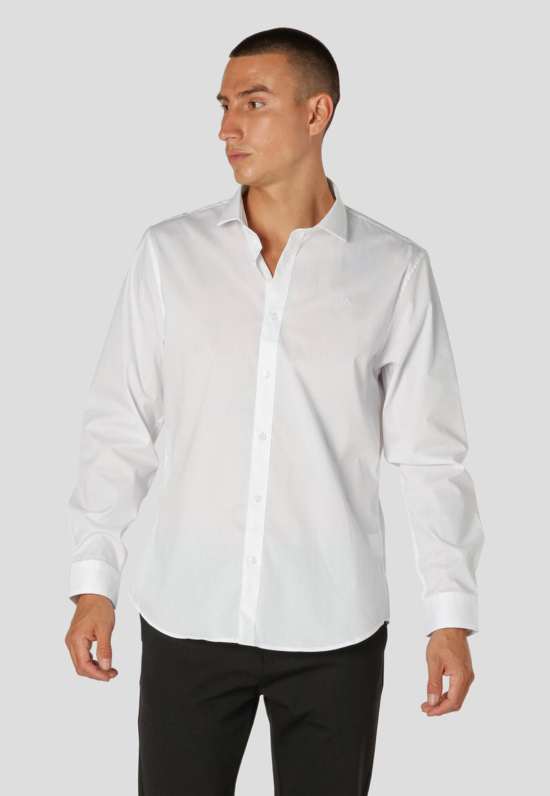 Clean Cut Copenhagen London Nano stretch shirt Shirts L/S White