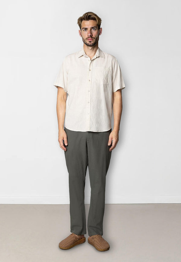 Clean Cut Copenhagen Luca cotton/linen pants Pants Army