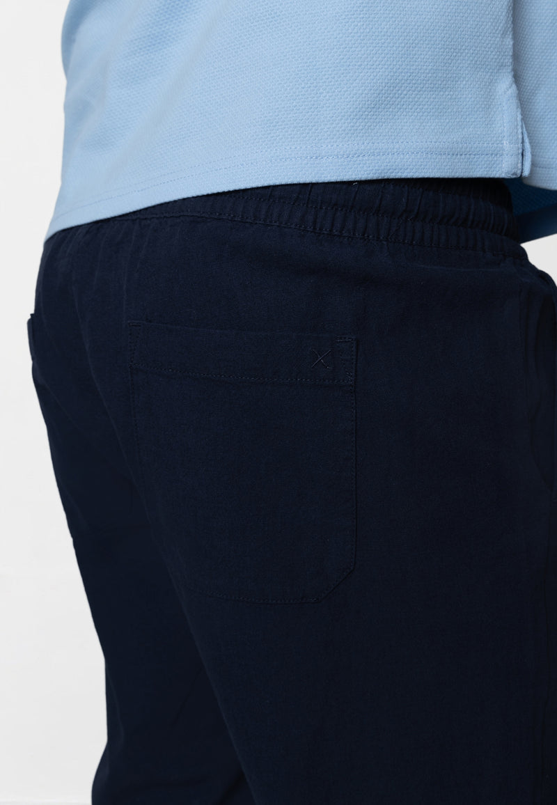 Clean Cut Copenhagen Luca cotton/linen pants Pants Navy