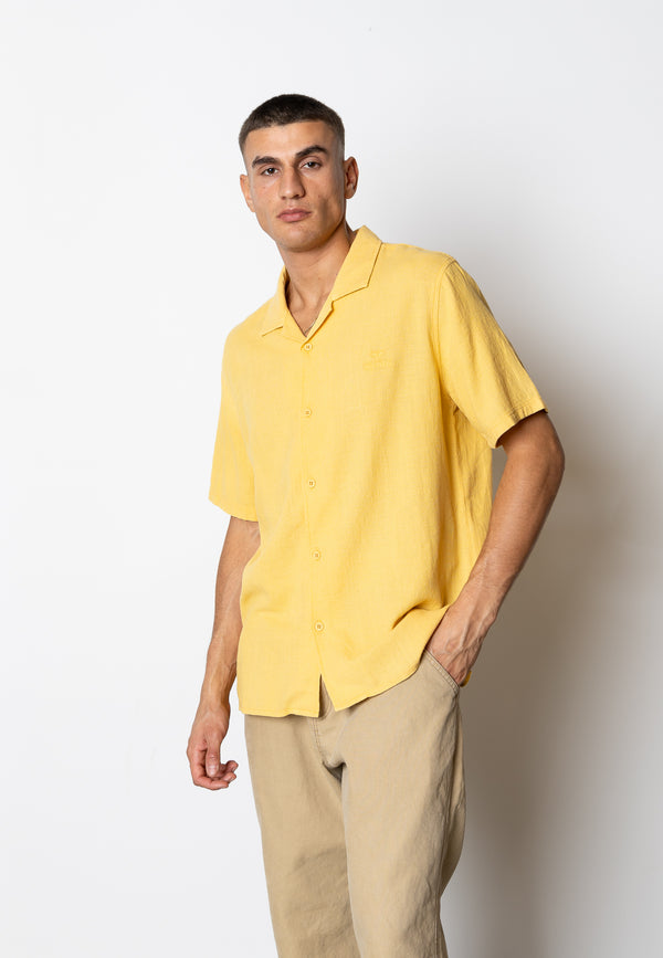 Fat Moose MYLO COTTON SHIRT Shirts S/S Warm Yellow