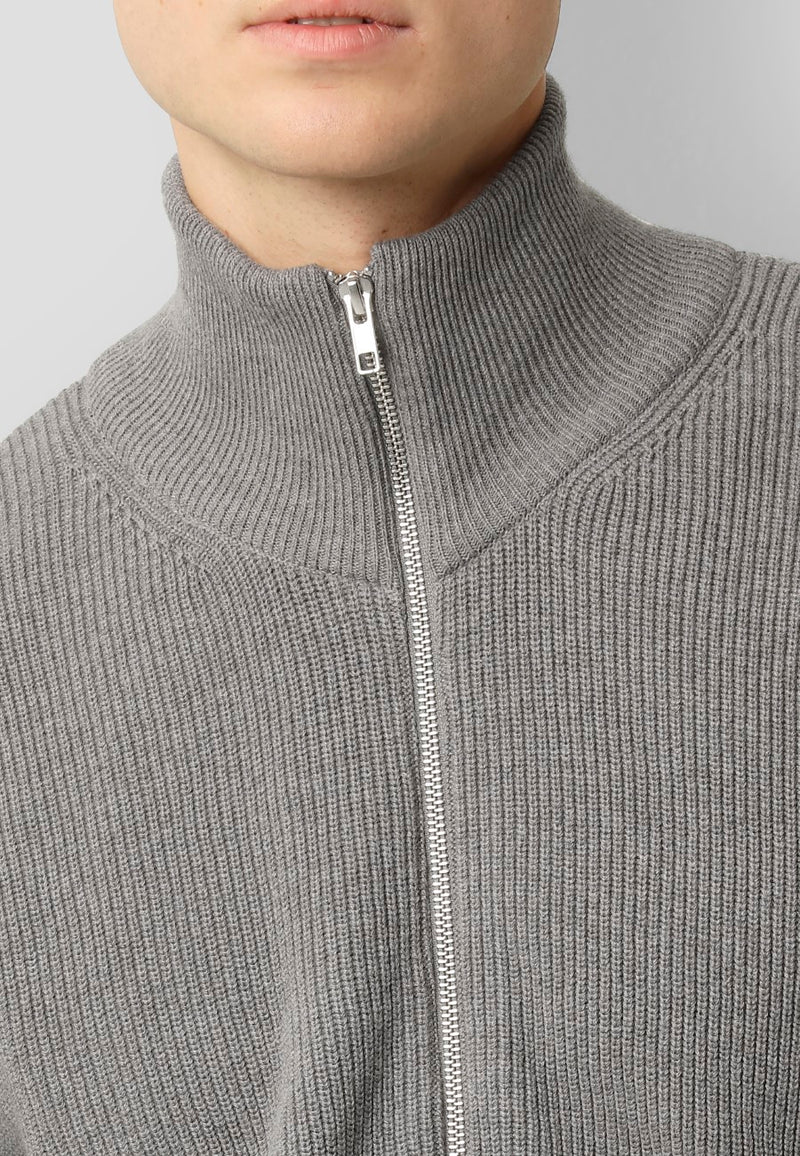 Clean Cut Copenhagen Mario knitted cardigan Knit Light Grey Melange