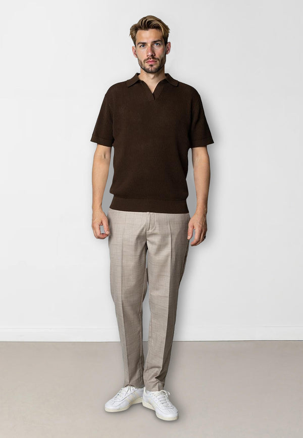 Clean Cut Copenhagen Mateo pants Pants Brown check melange