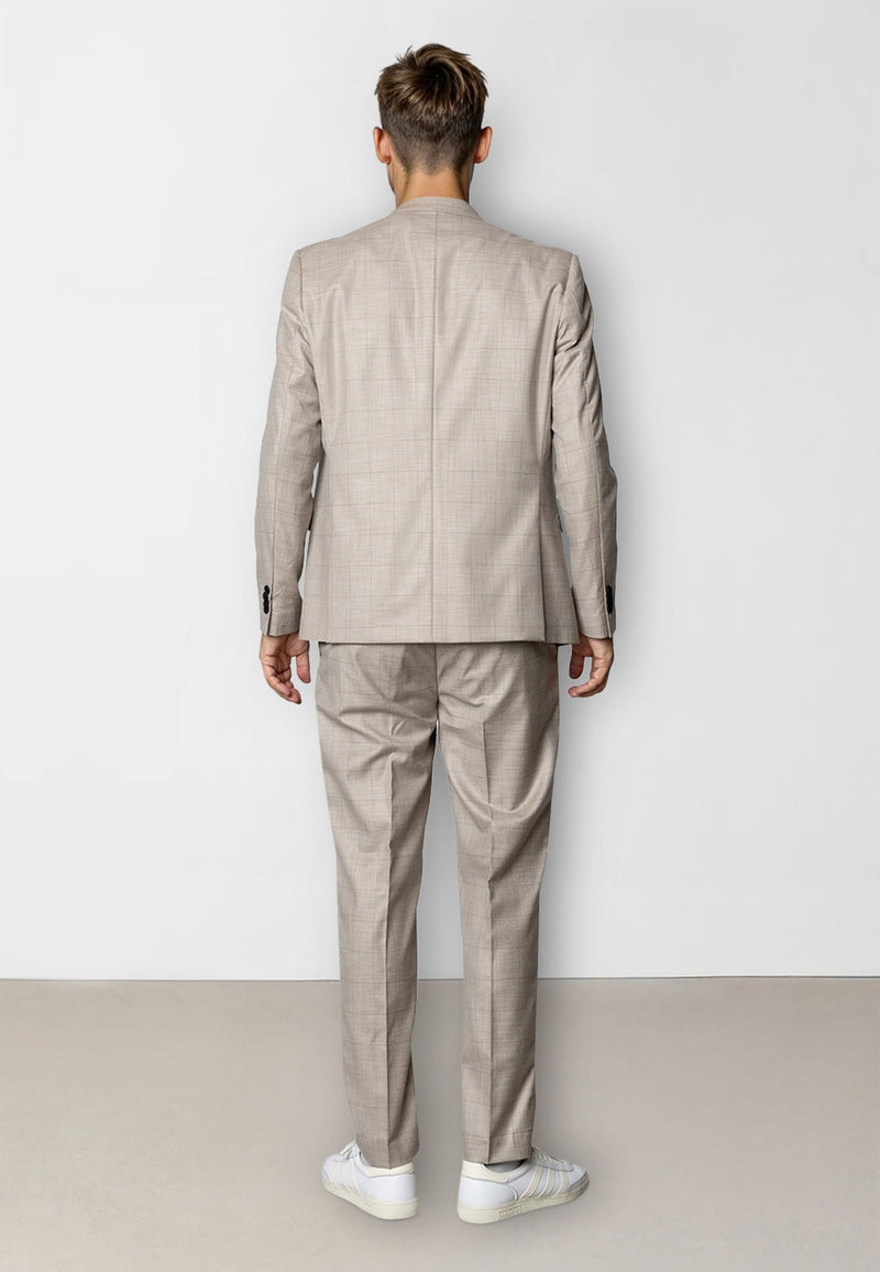 Clean Cut Copenhagen Mateo stretch blazer Blazers Brown check melange