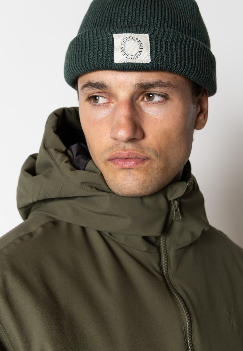 Clean Cut Copenhagen Mathias shell hood jacket Jackets Army