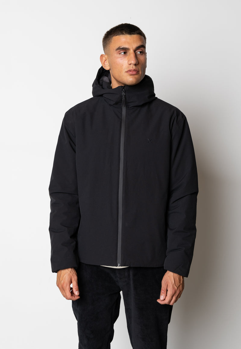 Clean Cut Copenhagen Mathias shell hood jacket Jackets Black