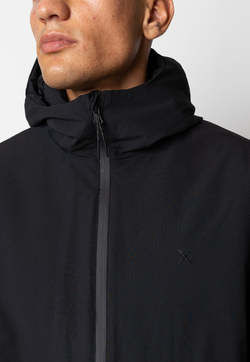 Clean Cut Copenhagen Mathias shell hood jacket Jackets Black