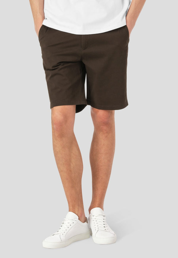 Clean Cut Copenhagen Milano Drake stretch shorts Shorts Dark Brown