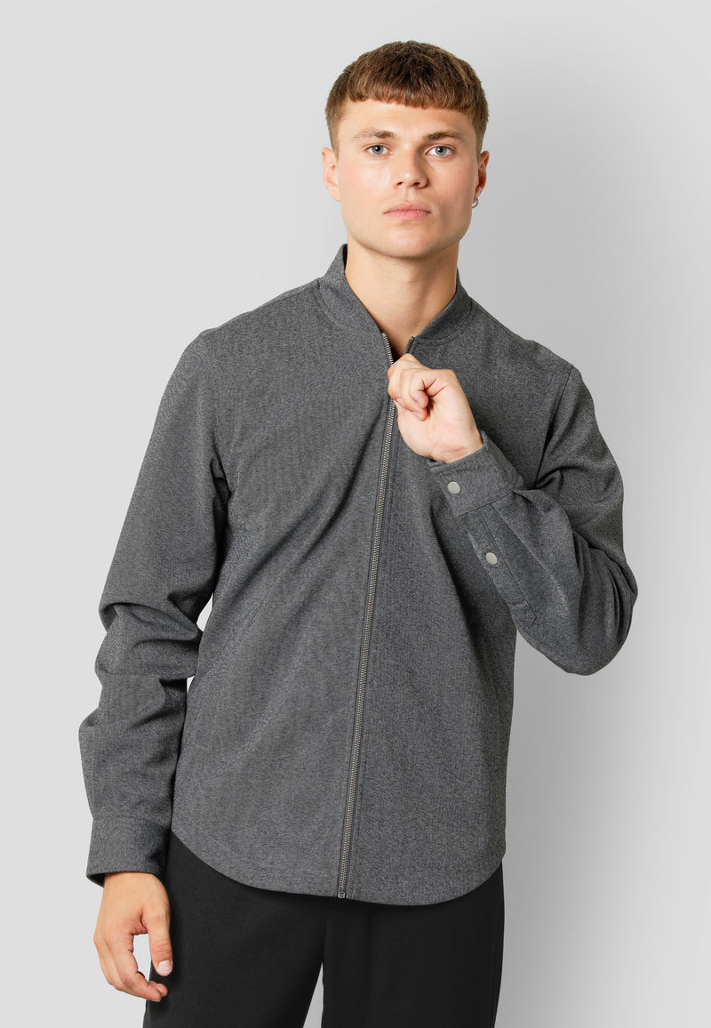 Clean Cut Copenhagen Milano jersey jacket Jackets Dark Grey Mix