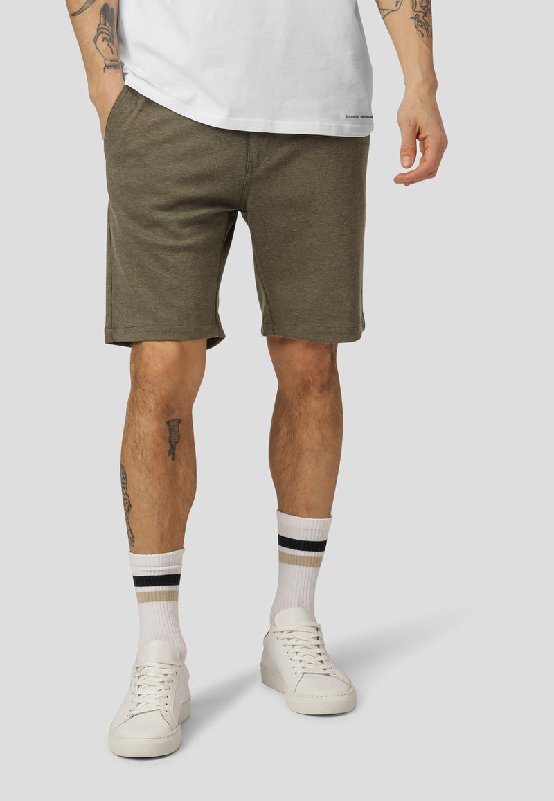 Clean Cut Copenhagen Milano jersey shorts Shorts Dusty  Green Melange