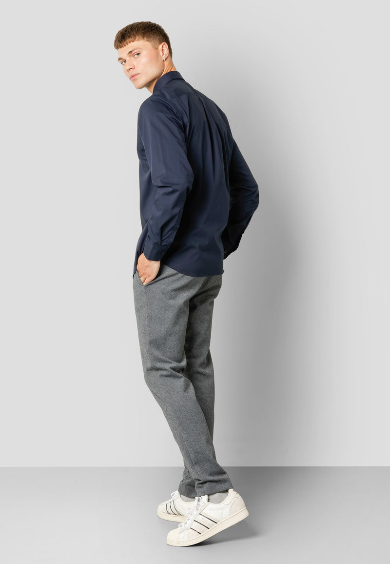 Clean Cut Copenhagen Milano jersey stretch pants Pants Dark Grey Mix