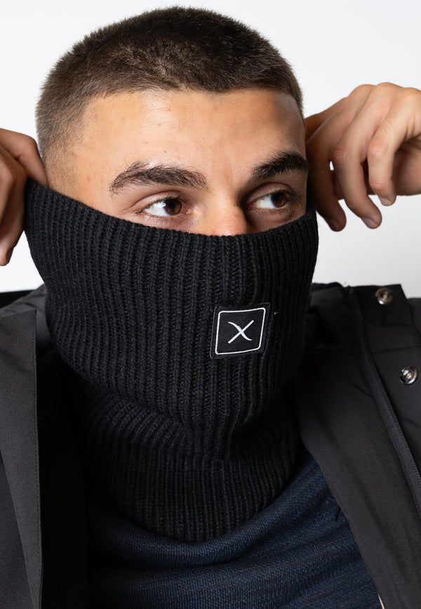 Clean Cut Copenhagen Noah knitted tube Accessories Black