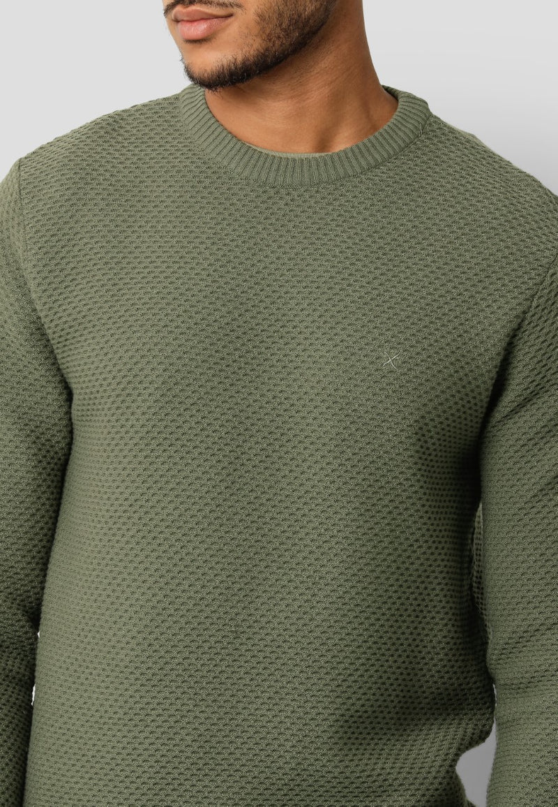 Clean Cut Copenhagen Oliver recycled cotton jumper Knit Dusty Green
