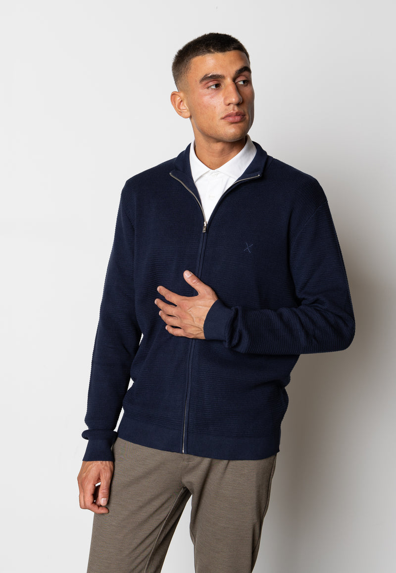 Clean Cut Copenhagen Oscar knitted cardigan Knit Navy