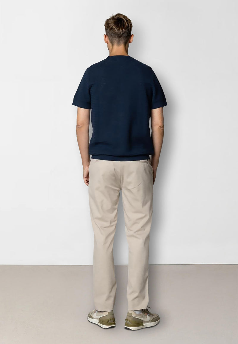 Clean Cut Copenhagen Owen knitted t-shirt T-shirts S/S Navy