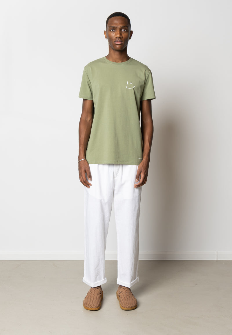 Clean Cut Copenhagen Patrick organic cotton t-shirt T-shirts S/S Dusty Green