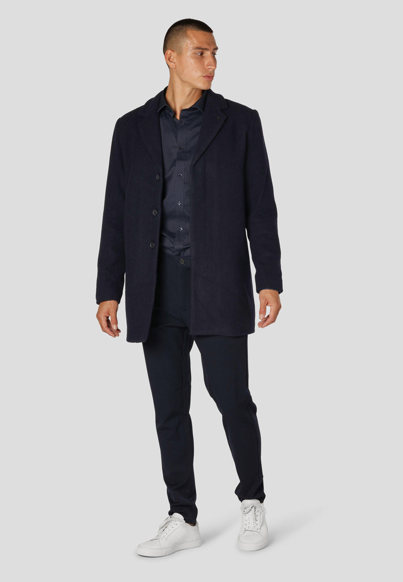 Clean Cut Copenhagen Ralf wool blend coat Jackets Navy