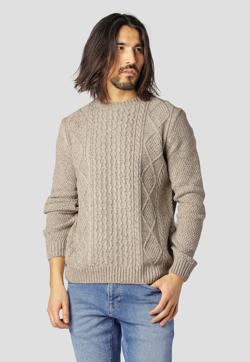 Clean Cut Copenhagen Roberto knitted jumper Knit Beige Mix