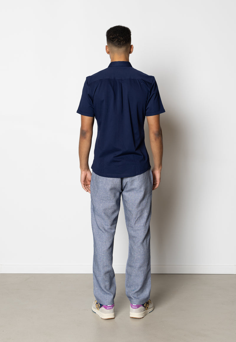 Clean Cut Copenhagen Roman linen pants Pants Navy Melange