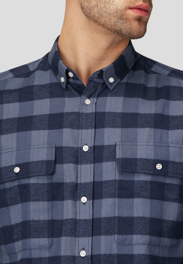 Clean Cut Copenhagen Sälen nr 11 shirt Shirts L/S Azure Blue
