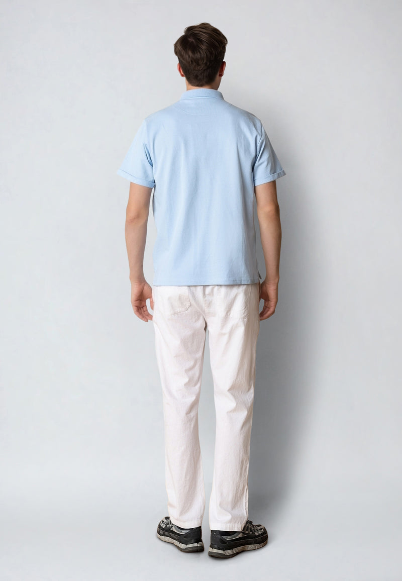 Clean Cut Copenhagen Silkeborg stretch polo Polos Light Blue