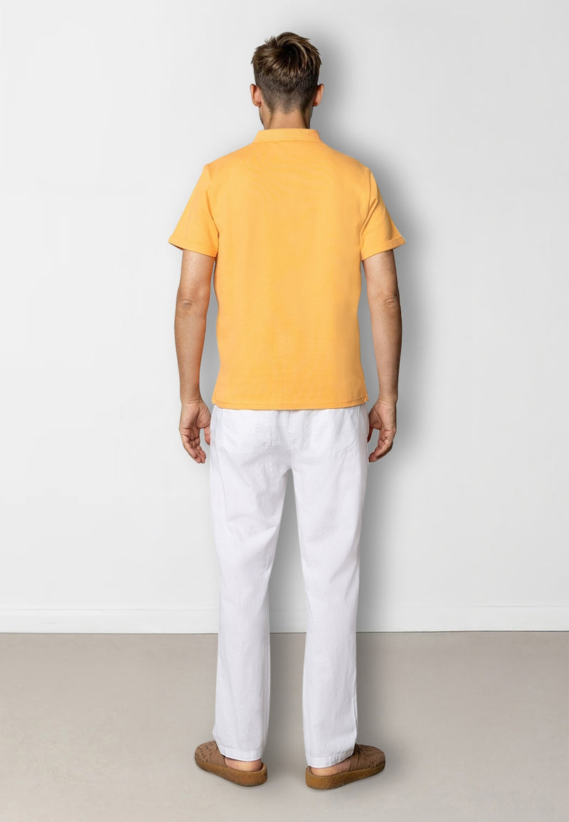 Clean Cut Copenhagen Silkeborg stretch polo Polos Mock Orange