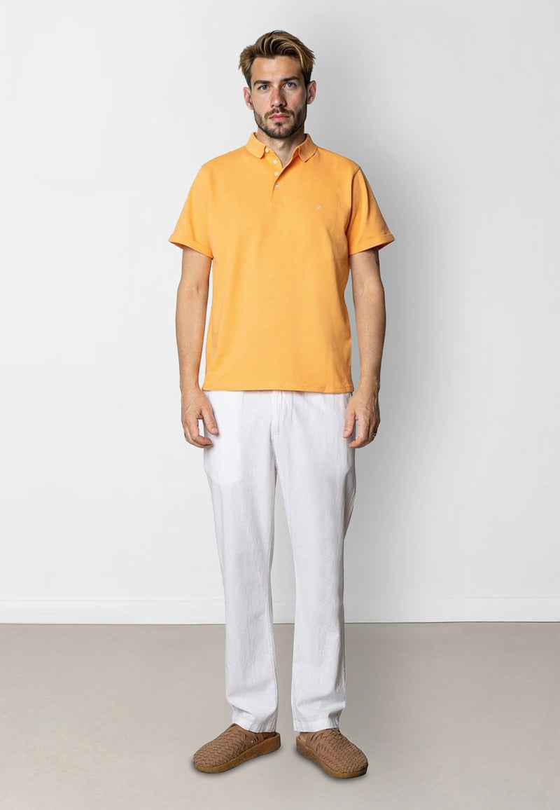 Clean Cut Copenhagen Silkeborg stretch polo Polos Mock Orange