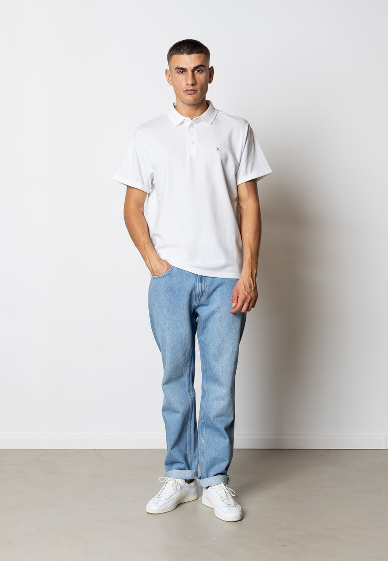 Clean Cut Copenhagen Silkeborg stretch polo Polos White