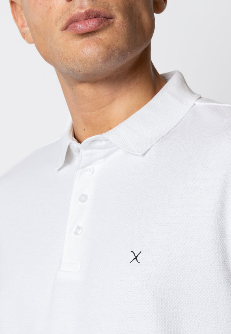 Clean Cut Copenhagen Silkeborg stretch polo Polos White