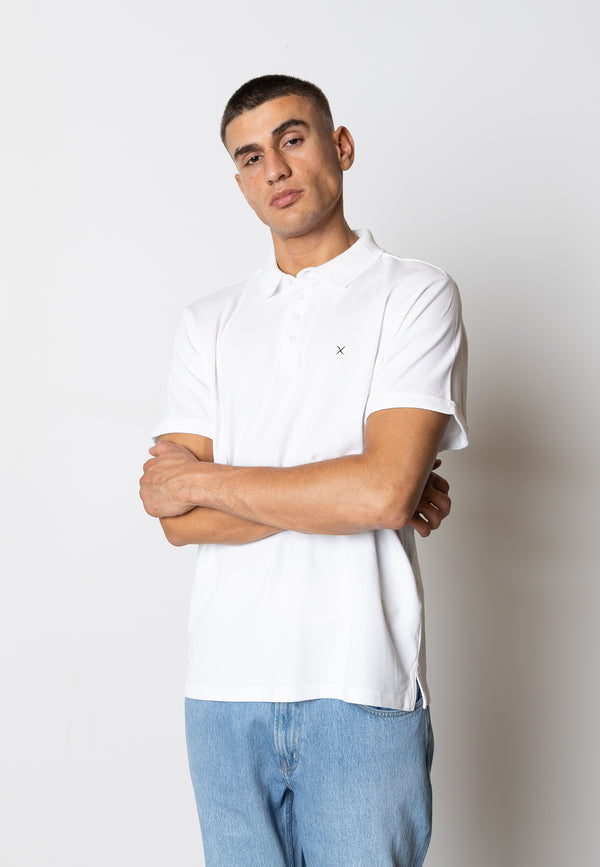 Clean Cut Copenhagen Silkeborg stretch polo Polos White