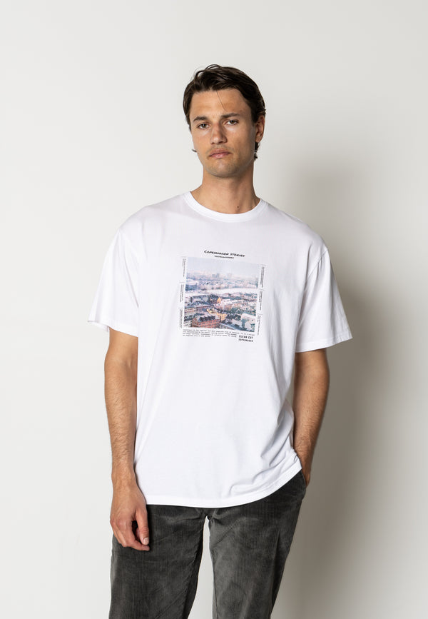 Clean Cut Copenhagen Sortedamssøen organic t-shirt T-shirts S/S White