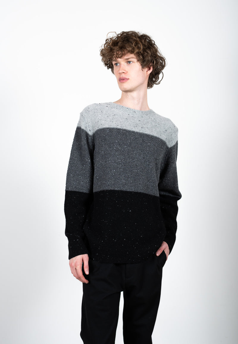 Clean Cut Copenhagen Tim knitted sweater Knit Grey Mix
