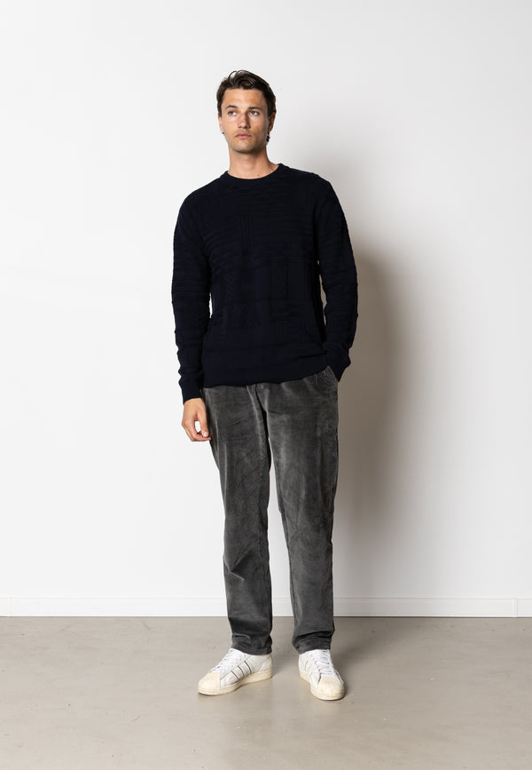 Clean Cut Copenhagen Tobias knitted jumper Knit Dark Navy