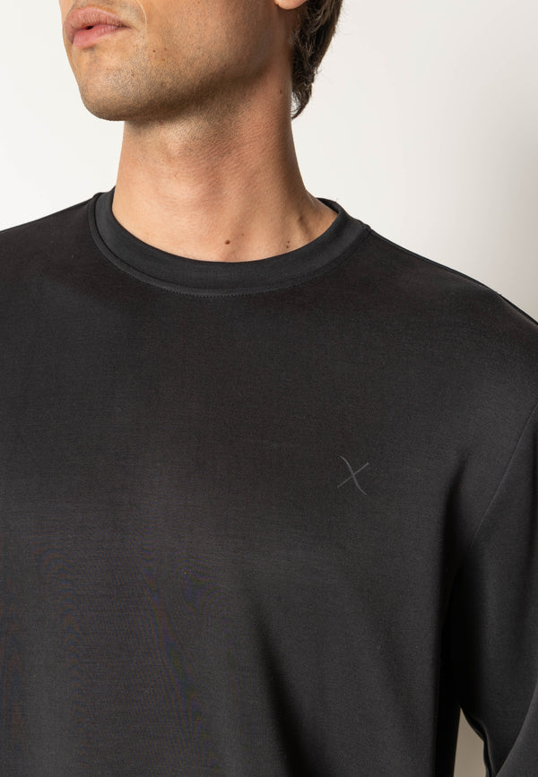 Clean Cut Copenhagen Tristan 'modal' sweatshirt Sweatshirts Black